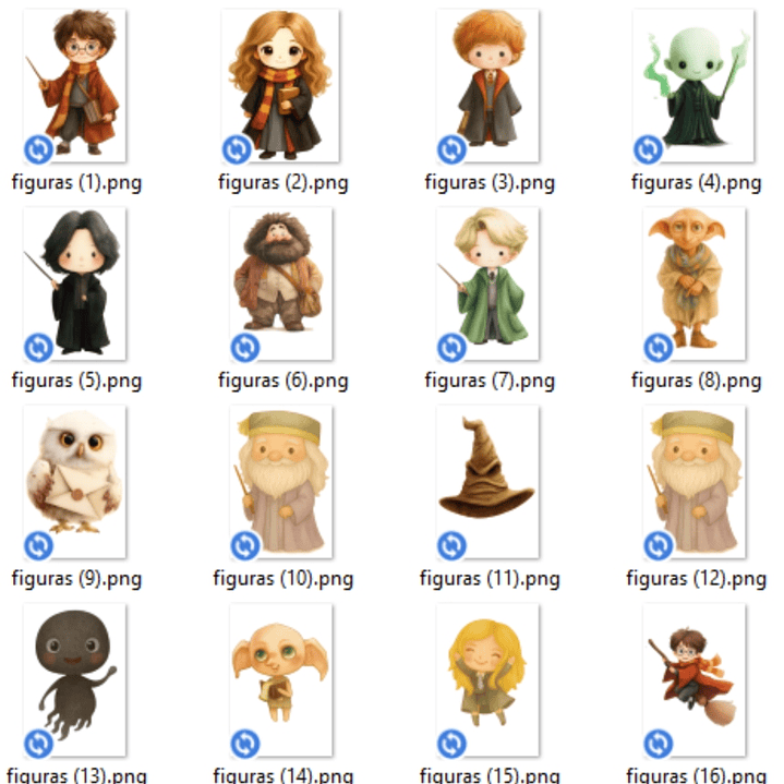 Kit Digital Harry Potter Aquarela 3