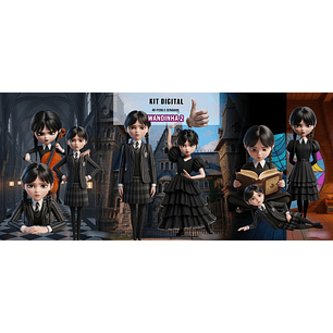 Kit Digital Wandinha 