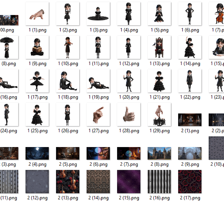 Kit Digital Wandinha  2