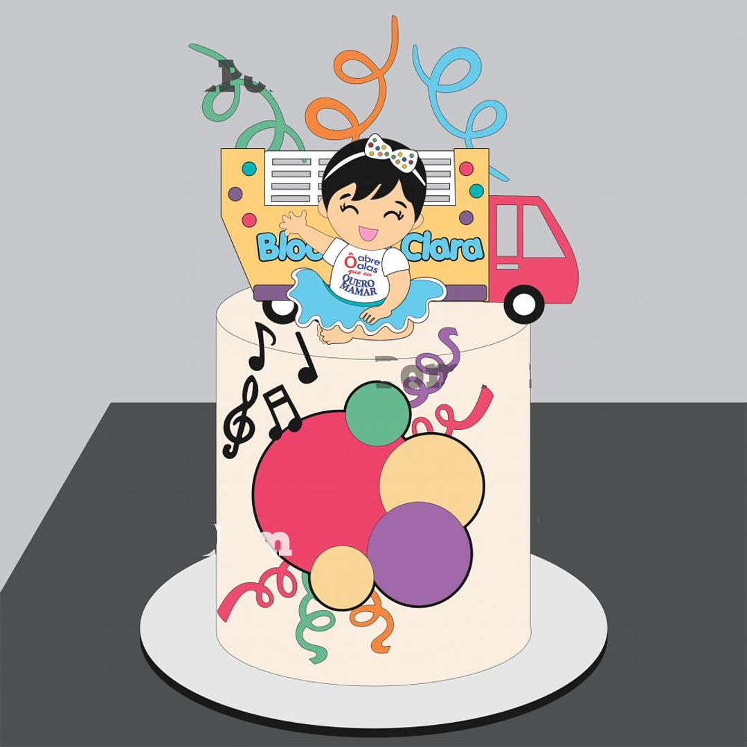 Arquivo Carnaval Topo de Bolo Bloco da Clara  1