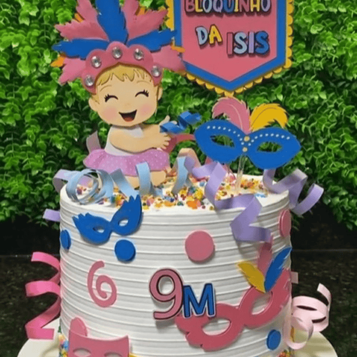 Arquivo Carnaval Topo de Bolo Bloco da Ìsis Rosa  1