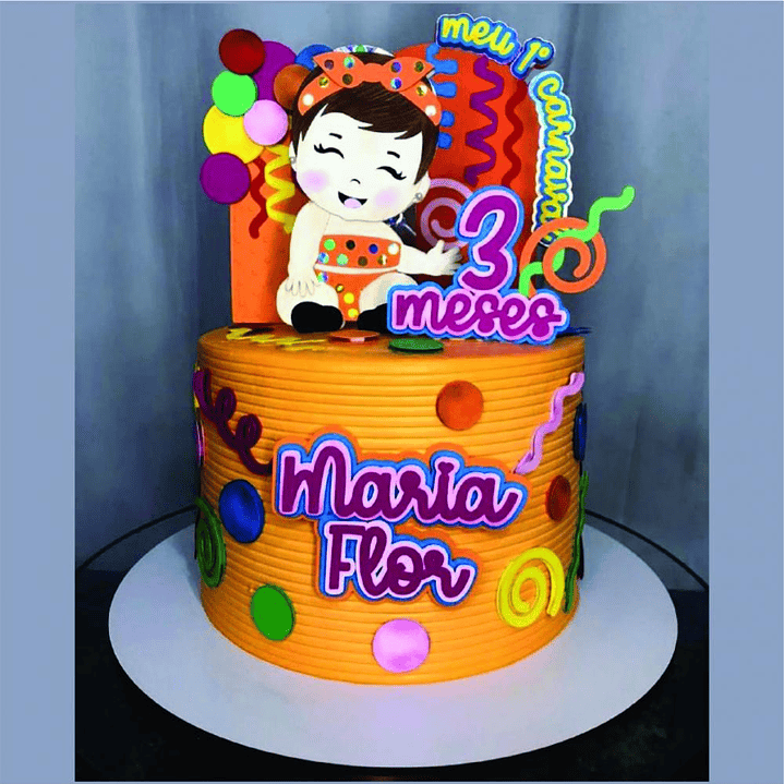 Arquivo Carnaval Topo de Bolo Bloco Maria Flor  1