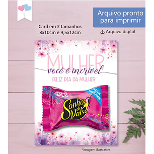 Arquivo Dia da Mulher Card Bombom 