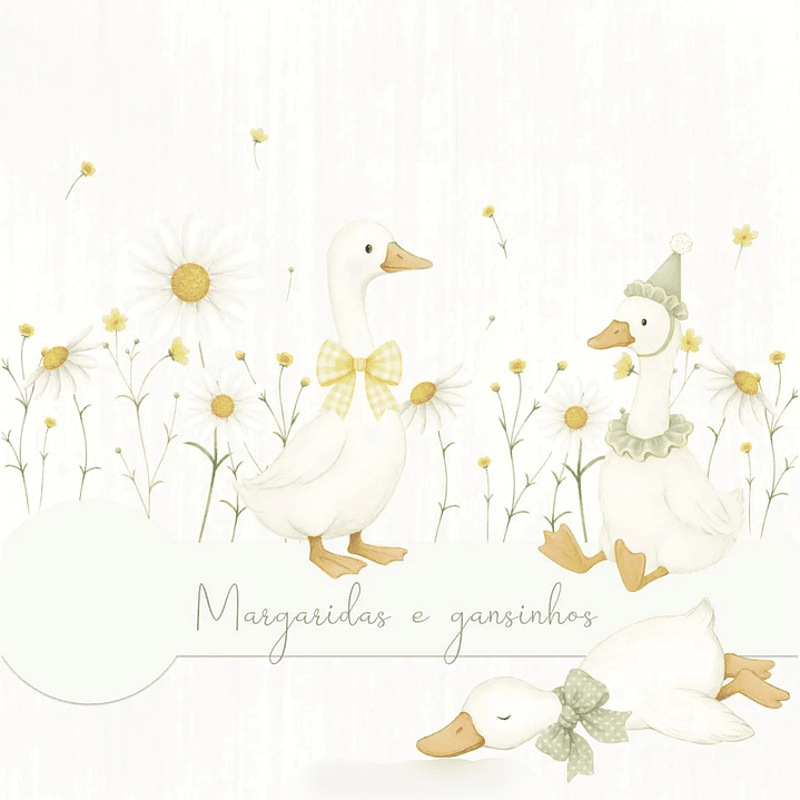 Kit Digital Margaridas e Gansinhos 1