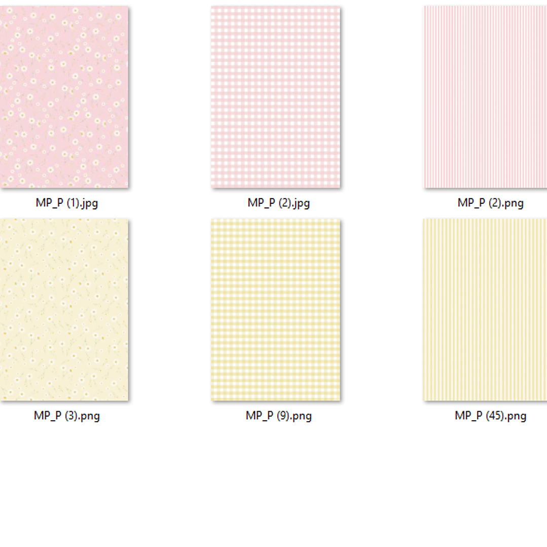 Kit Digital Papéis Coleção Margaridas Rosa  2