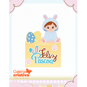 Arquivo Topo de Bolo Páscoa Menino