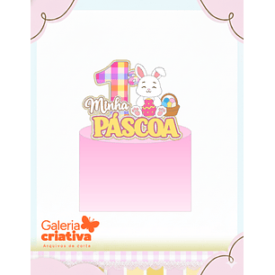 Arquivo Topo de Bolo Minha Primeira Páscoa
