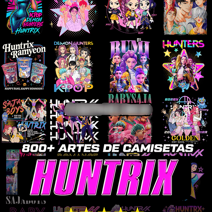 Arquivo Estampas Huntrix  1
