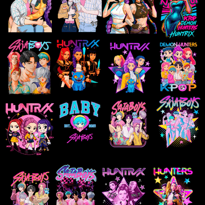 Arquivo Estampas Huntrix  3