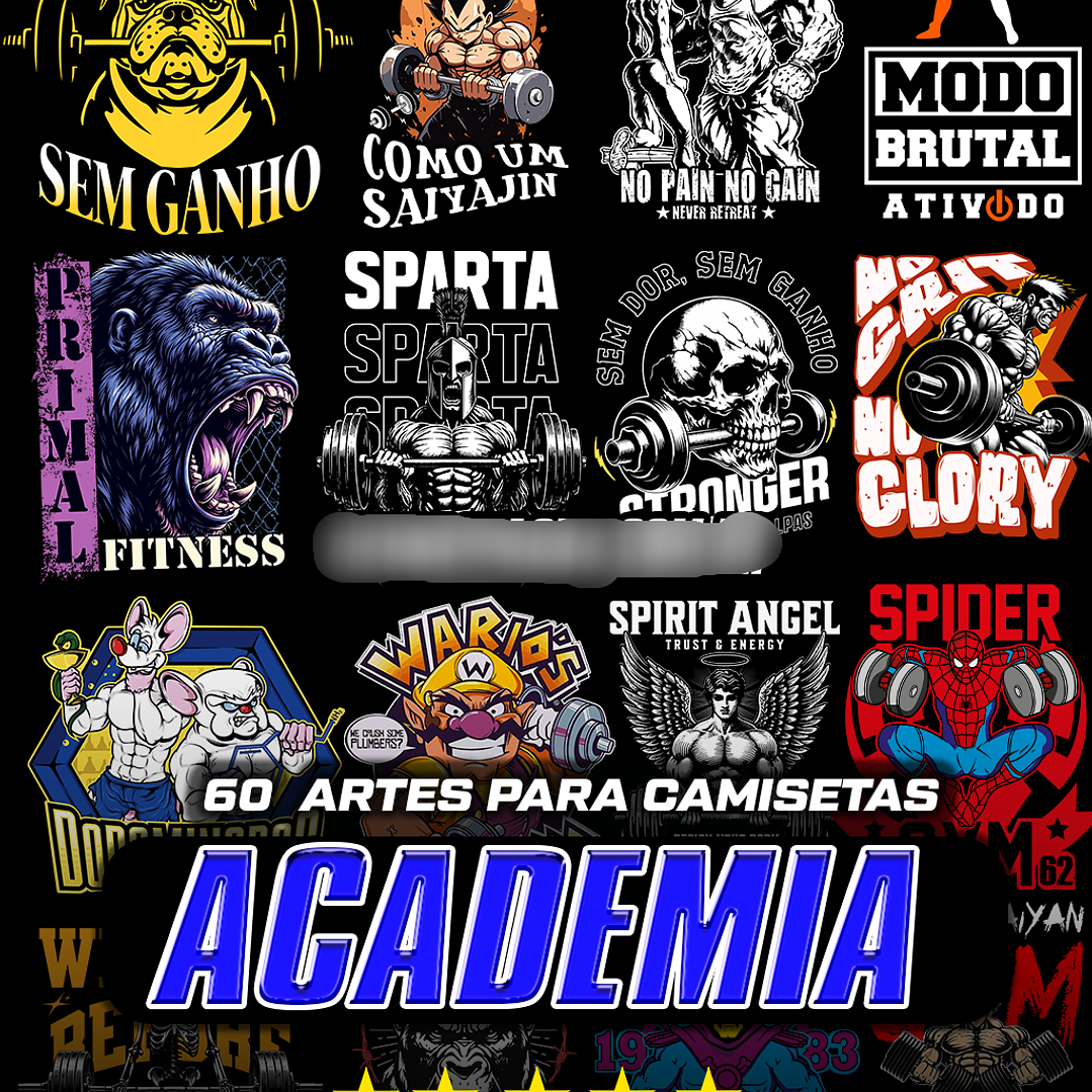Arquivo Pack Estampas Academia  1