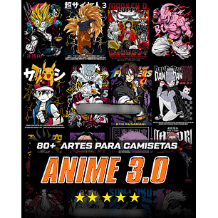 Arquivo Pack Estampas Anime 3.0