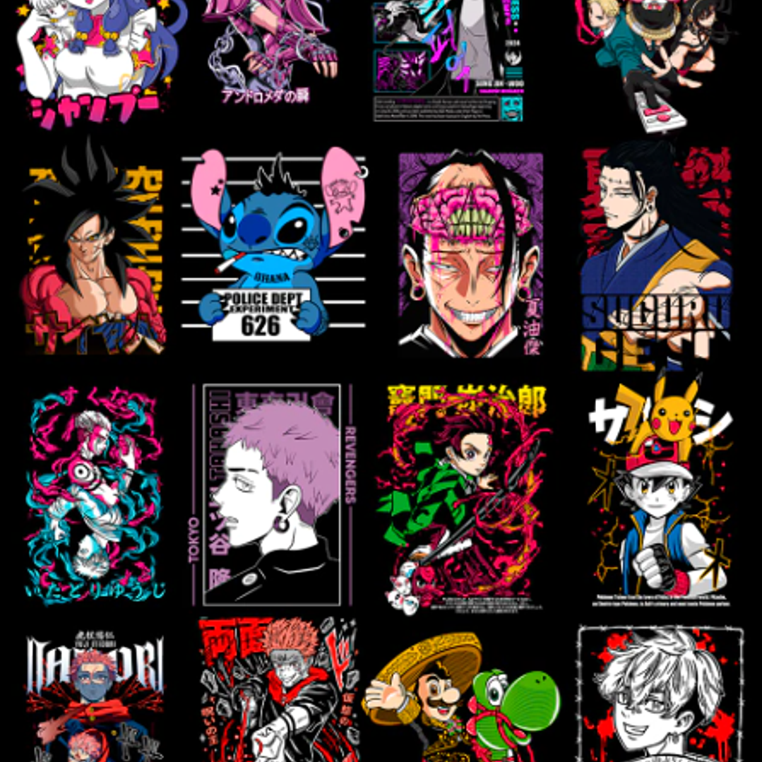 Arquivo Pack Estampas Anime 3.0 2