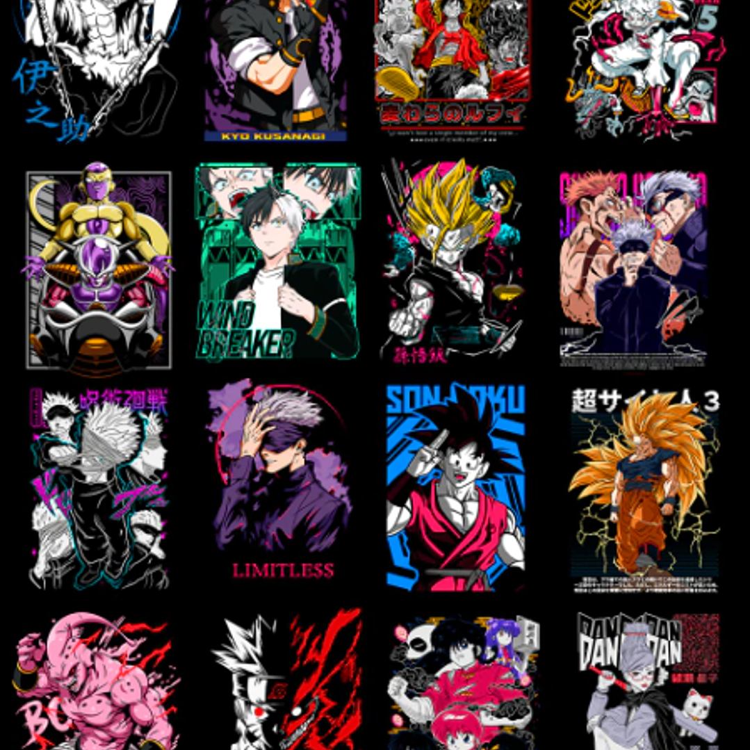 Arquivo Pack Estampas Anime 3.0 4