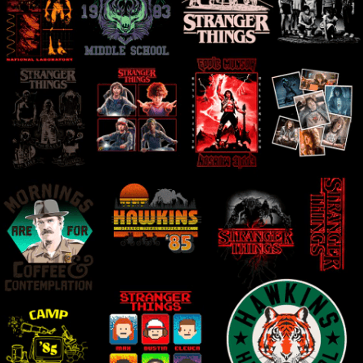Arquivo Pack Estampas Stranger Things  2