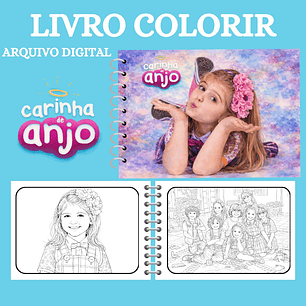 Arquivo Livro de Colorir Carinha de Anjo 
