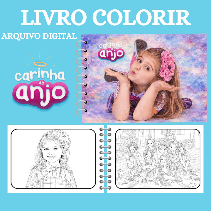 Arquivo Livro de Colorir Carinha de Anjo  1