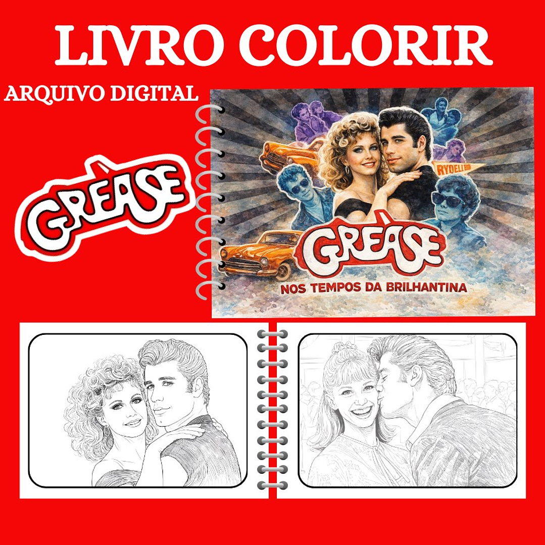 Arquivo Livro de Colorir Grease 2