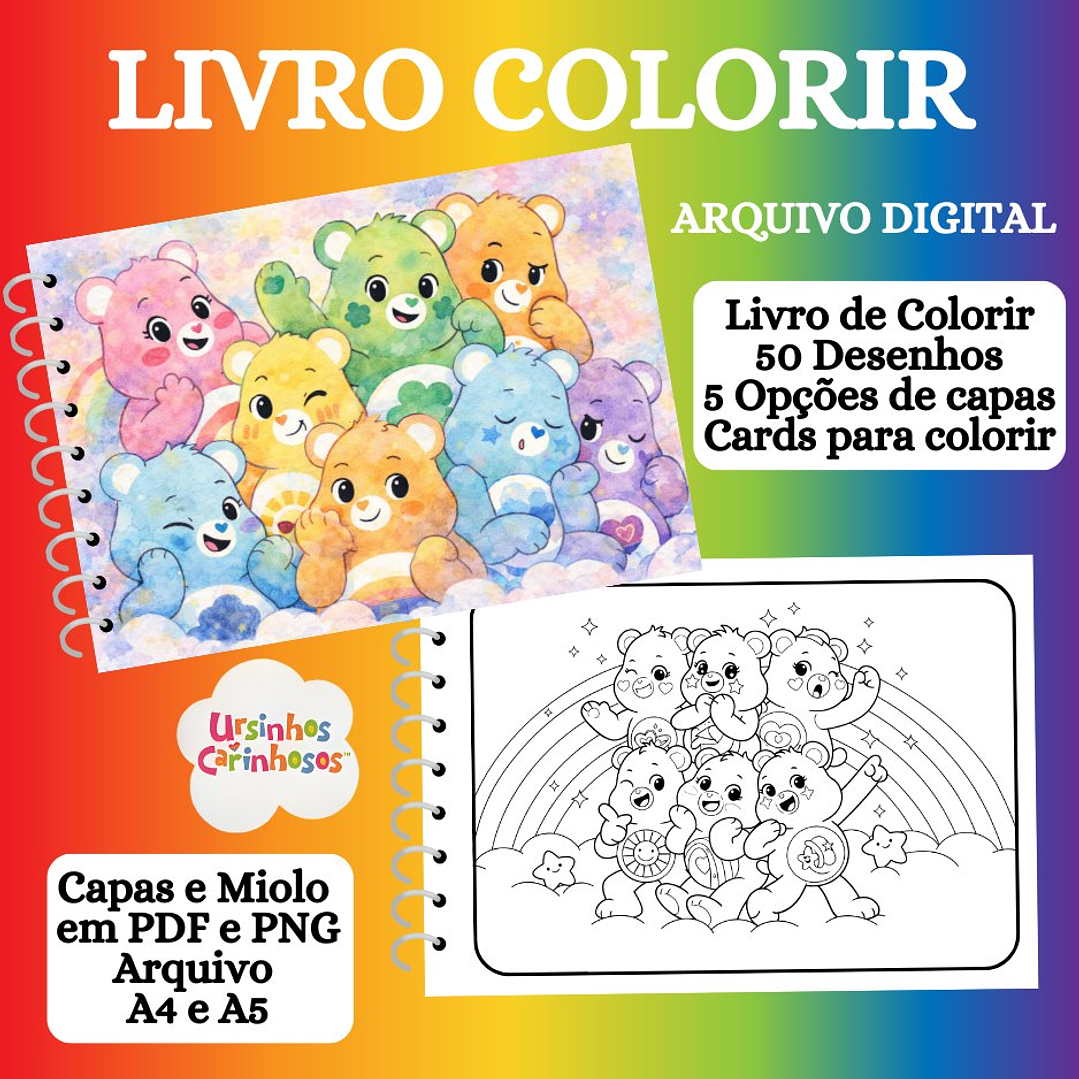 Arquivo Livro de Colorir Ursinhos  1