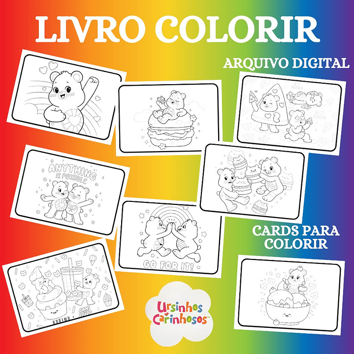 Arquivo Livro de Colorir Ursinhos  2