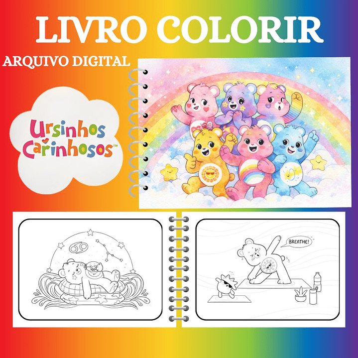 Arquivo Livro de Colorir Ursinhos  3