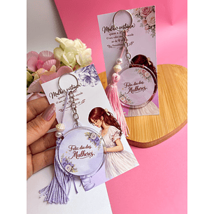 Arquivo Dia da Mulher Card Chaveiro 