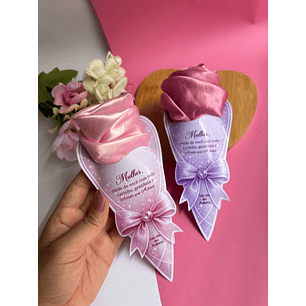 Arquivo Dia da Mulher Card Touca de Cetim 