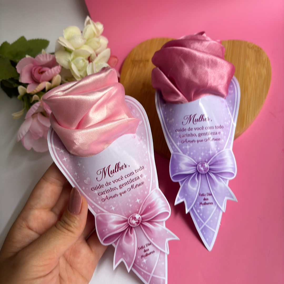 Arquivo Dia da Mulher Card Touca de Cetim  1