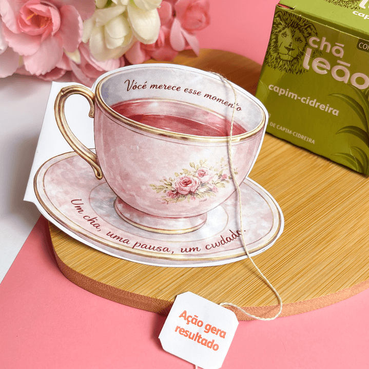 Arquivo Dia da Mulher Card Xícara Chá 1