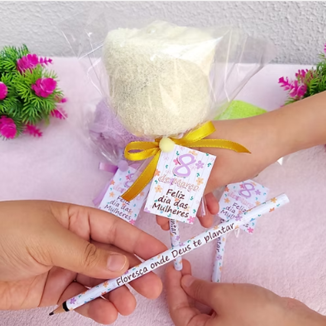 Arquivo Dia da Mulher Lápis Floresça  1