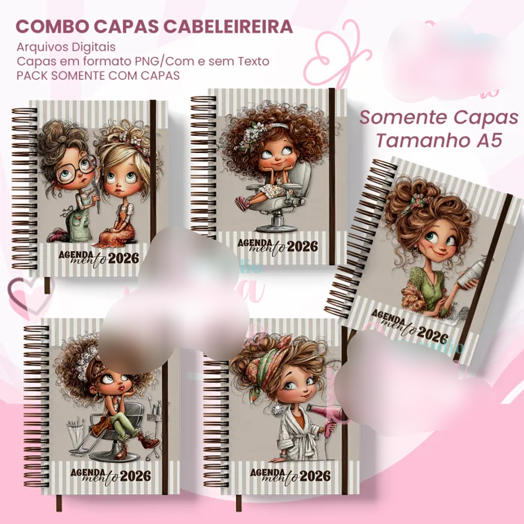 Arquivo Combo Capas A5 Cabeleireira  2