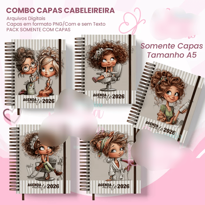 Arquivo Combo Capas A5 Cabeleireira  2