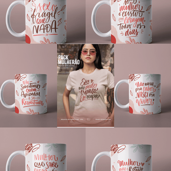 Arquivo Dia da Mulher Pack Sublimação 1