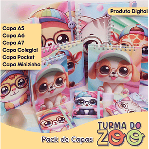 Arquivo Pack Capas Turma do Zoo