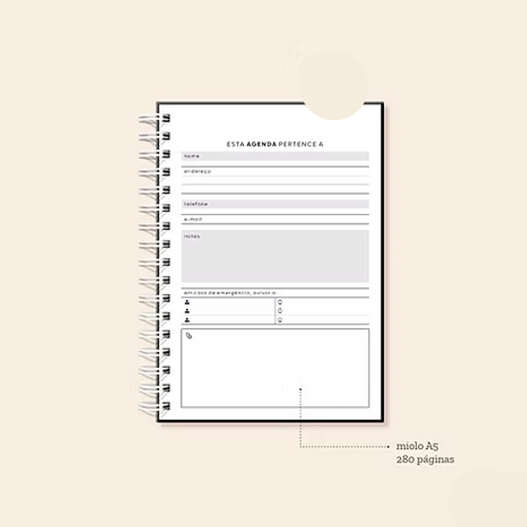 Arquivo Coleção Basic Agenda Permanente A5  2