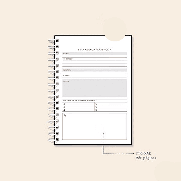 Arquivo Coleção Basic Agenda Permanente A5  2