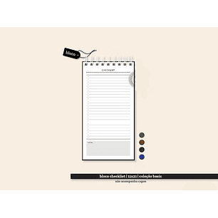 Arquivo Coleção Basic Bloco Checklist 11x21 