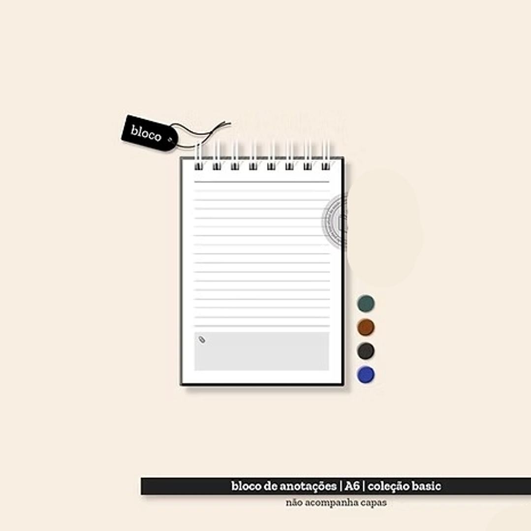 Arquivo Coleção Basic Bloco de Anotações A6  1