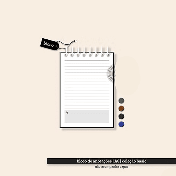 Arquivo Coleção Basic Bloco de Anotações A6  1