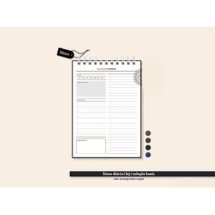 Arquivo Coleção Basic Bloco Diário A5 