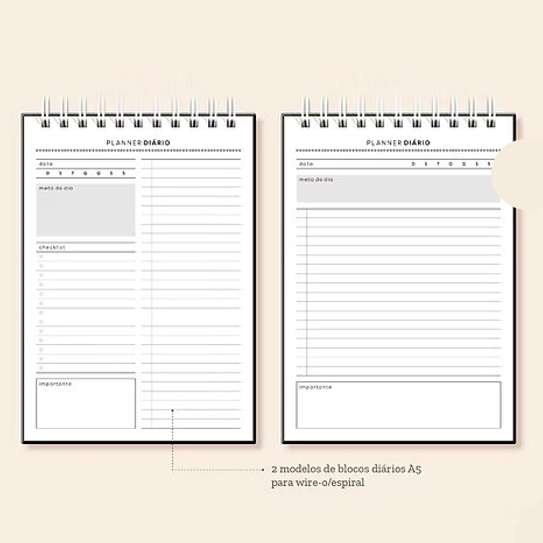 Arquivo Coleção Basic Bloco Diário A5  3