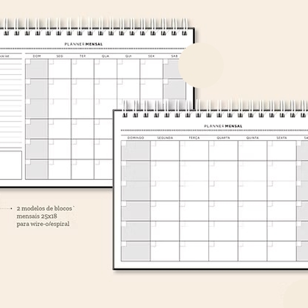 Arquivo Coleção Basic Planejador Mensal 25x18  3