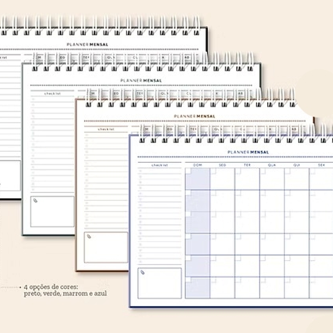 Arquivo Coleção Basic Planejador Mensal 25x18  4