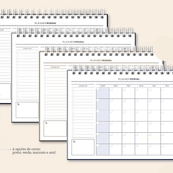 Arquivo Coleção Basic Planejador Mensal 25x18  4