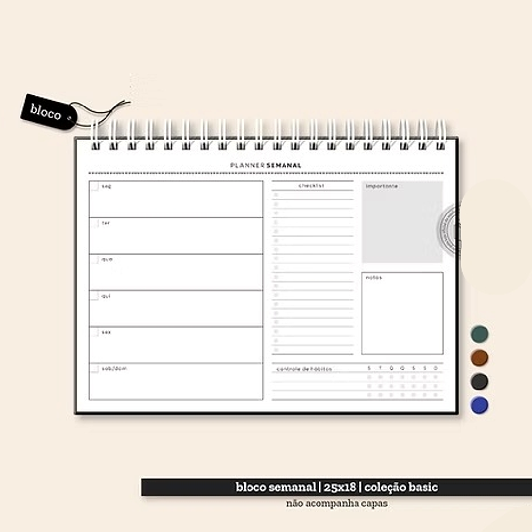Arquivo Coleção Basic Planejador Semanal 25x18  1