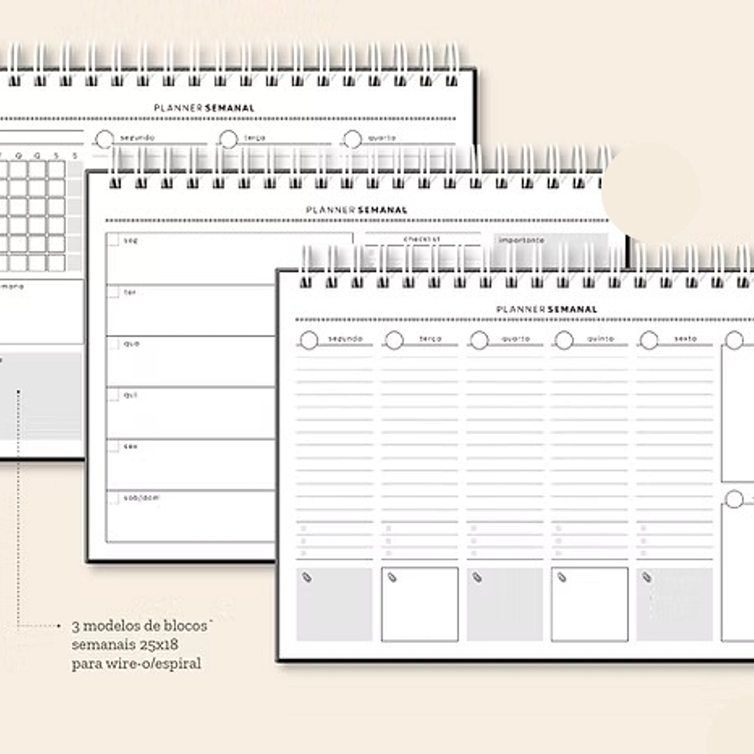 Arquivo Coleção Basic Planejador Semanal 25x18  3