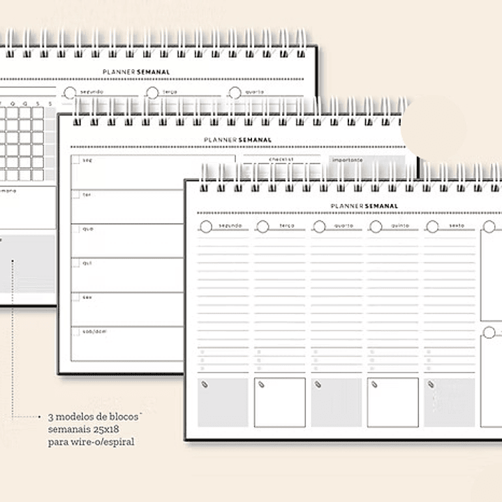 Arquivo Coleção Basic Planejador Semanal 25x18  3