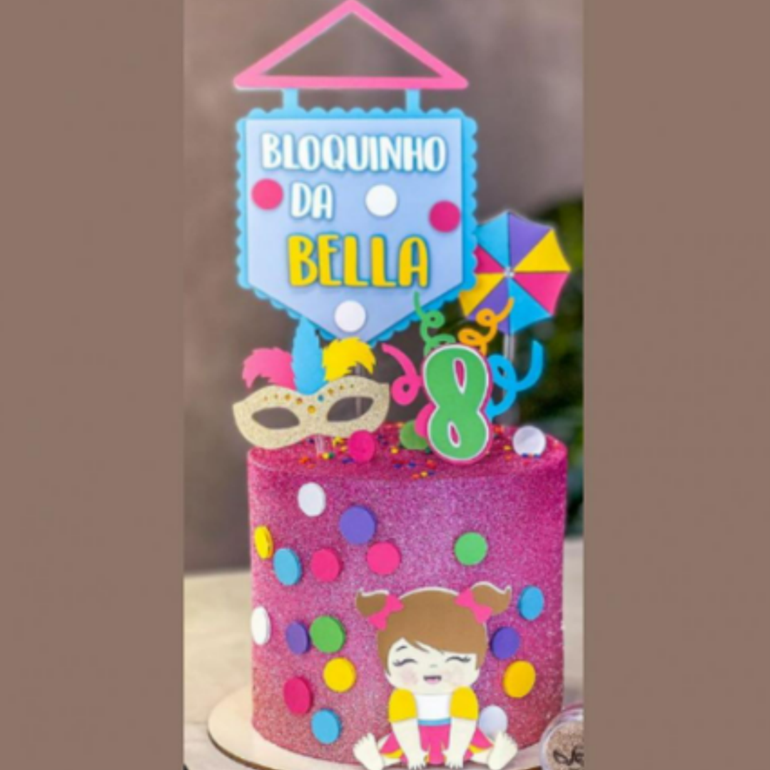 Arquivo Carnaval Topo de Bolo Bloquinho da Bella 1