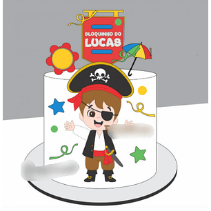 Arquivo Carnaval Topo de Bolo Bloquinho do Pirata 