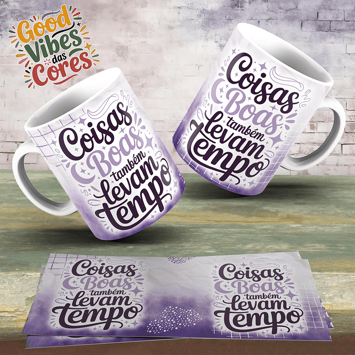 Arquivo Combo Sublimação Good Vibes das Cores 2