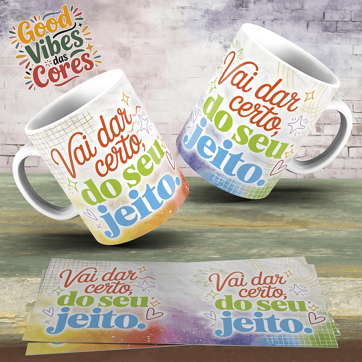 Arquivo Combo Sublimação Good Vibes das Cores 3